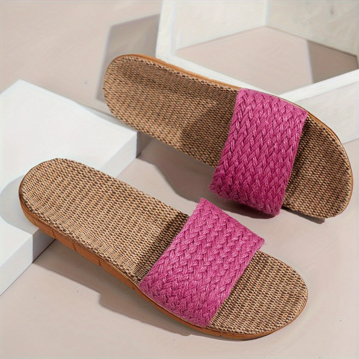 Damen Komfort-Sommerpantoletten im Casual Stil – Flache Slipper, Bequeme Hausschuhe, Offene Zehen - Image 12