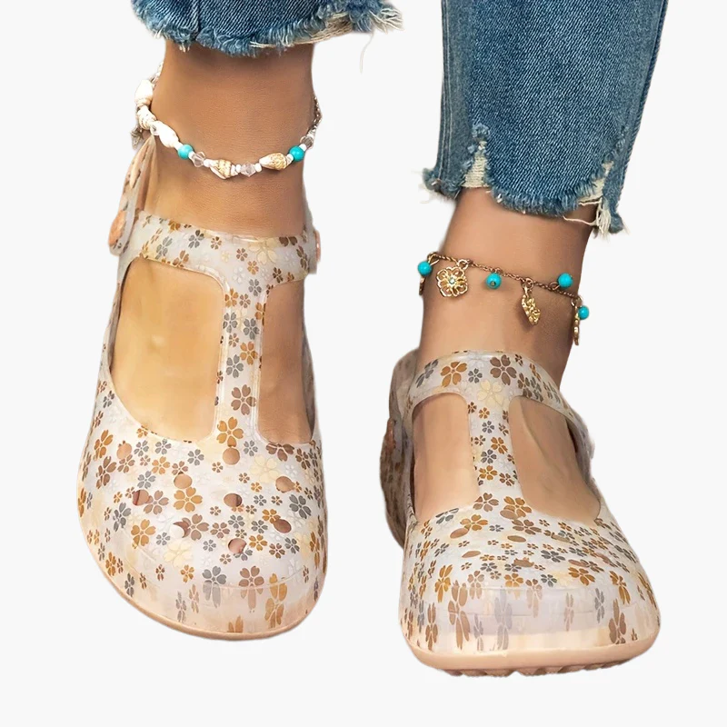 Damen Komfort-Sommerschuhe mit Blumenmuster – Bequeme Freizeit Mary Janes für Alltag und Urlaub - Image 10