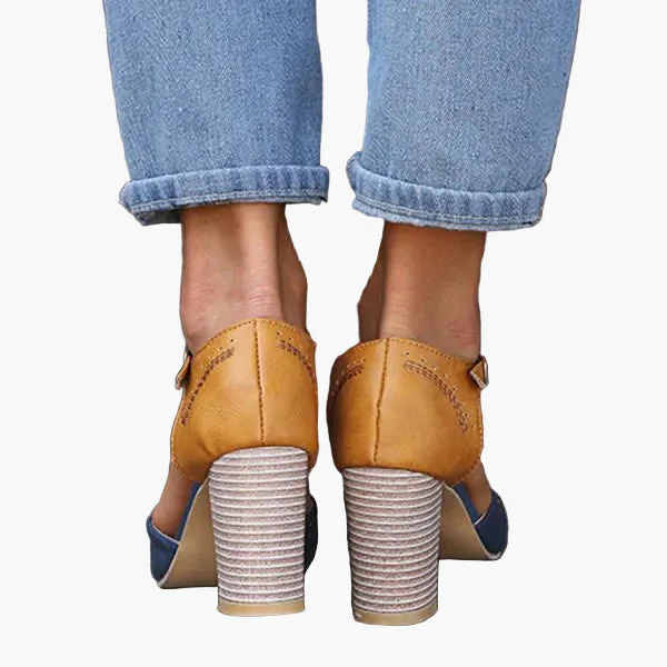 Damen Komfort-T-Strap Pumps mit Blockabsatz – Elegante Schuhe für Büro, Freizeit & festliche Anlässe - Image 4