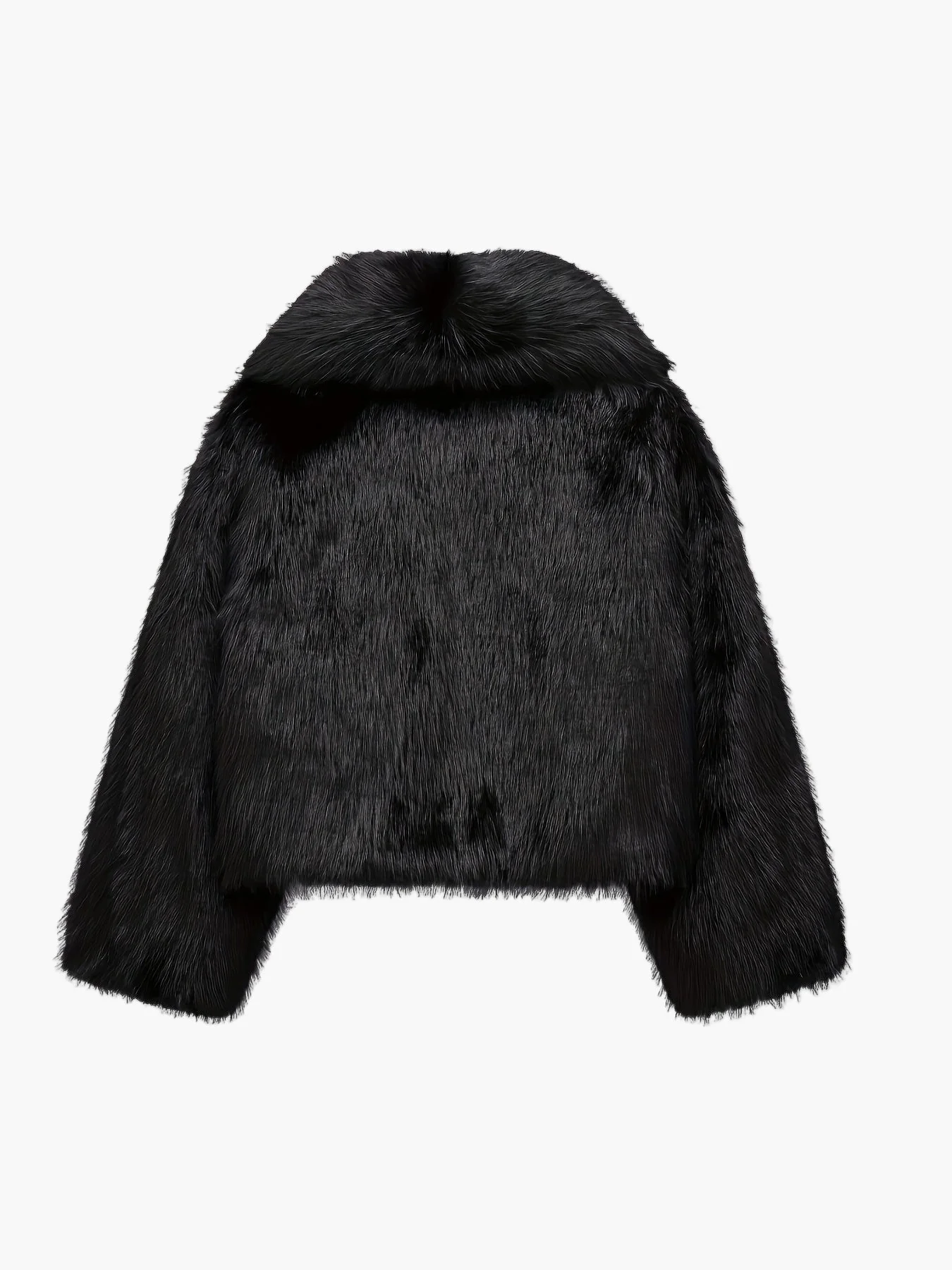 Damen Kurzjacke Kunstfell Elegant Winterjacke für Freizeit & Ausgehen - Image 4