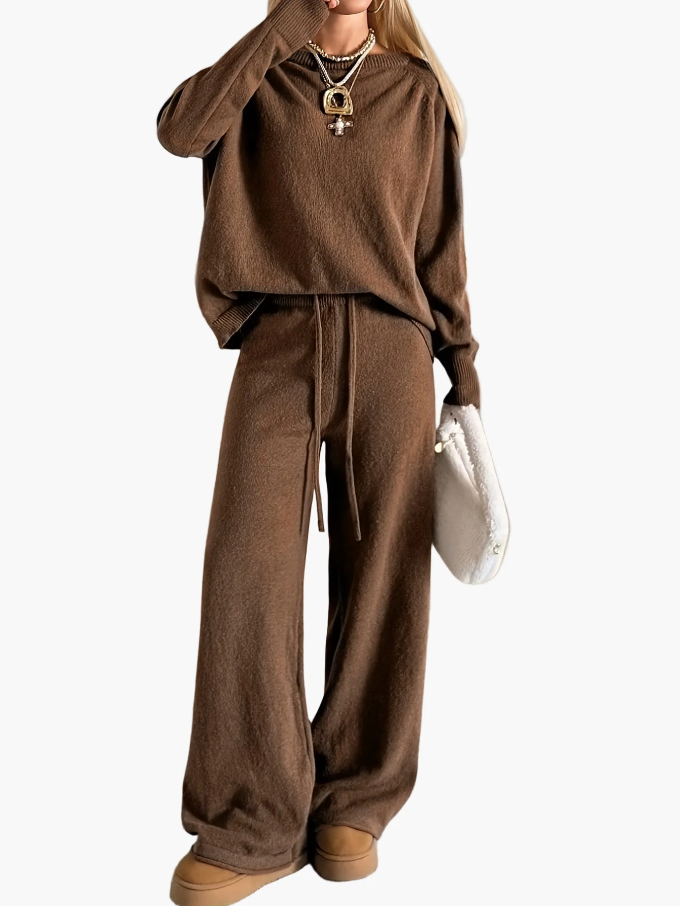 Damen Loungewear Set – Bequemer Freizeit Zweiteiler für Herbst & Winter, Casual Style - Image 5