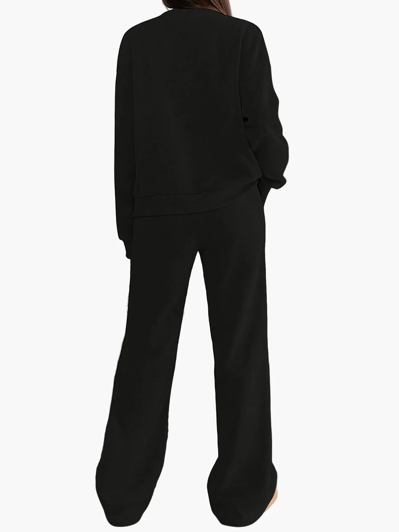 Damen Loungewear Set – Bequemer Freizeitanzug mit Knopfleiste für Zuhause und Alltag - Image 4