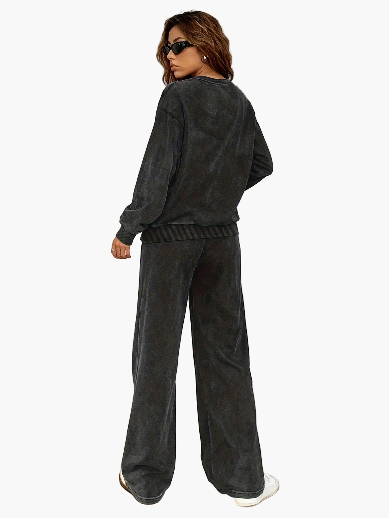 Damen Loungewear Set – Bequemes Freizeit-Outfit mit weitem Schnitt für Alltag & Reisen - Image 2