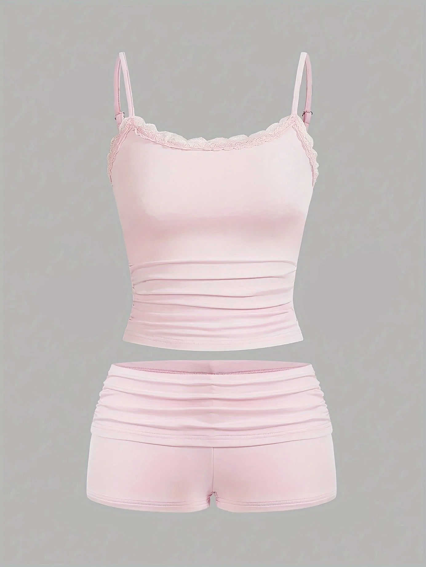 Damen Loungewear Set Zweiteiler – Elegantes Kurz-Top und Shorts für Frühling & Sommer - Image 6