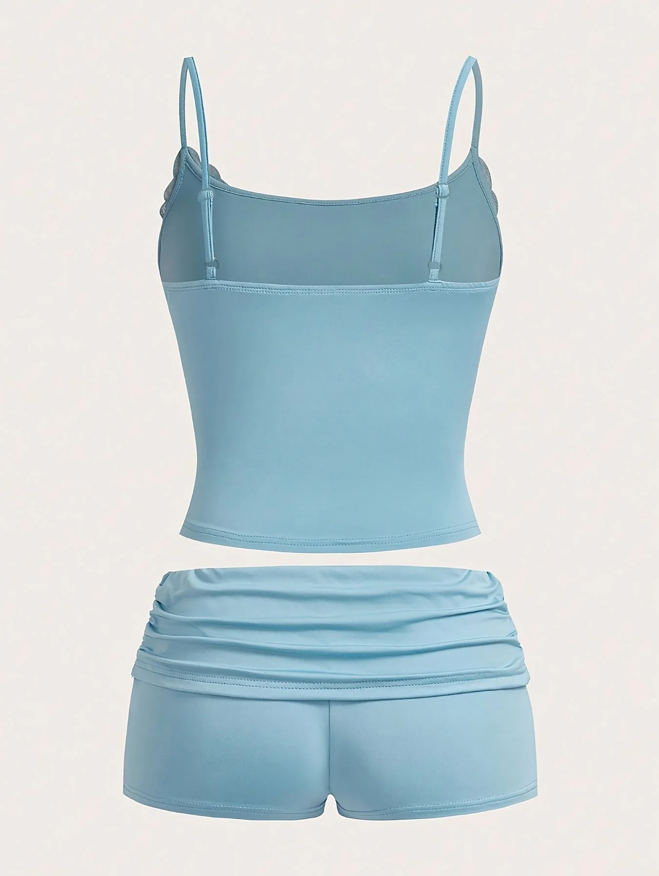 Damen Loungewear Set Zweiteiler – Elegantes Kurz-Top und Shorts für Frühling & Sommer - Image 7