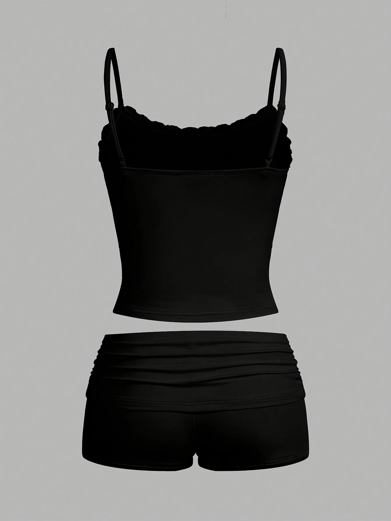Damen Loungewear Set Zweiteiler – Elegantes Kurz-Top und Shorts für Frühling & Sommer - Image 9