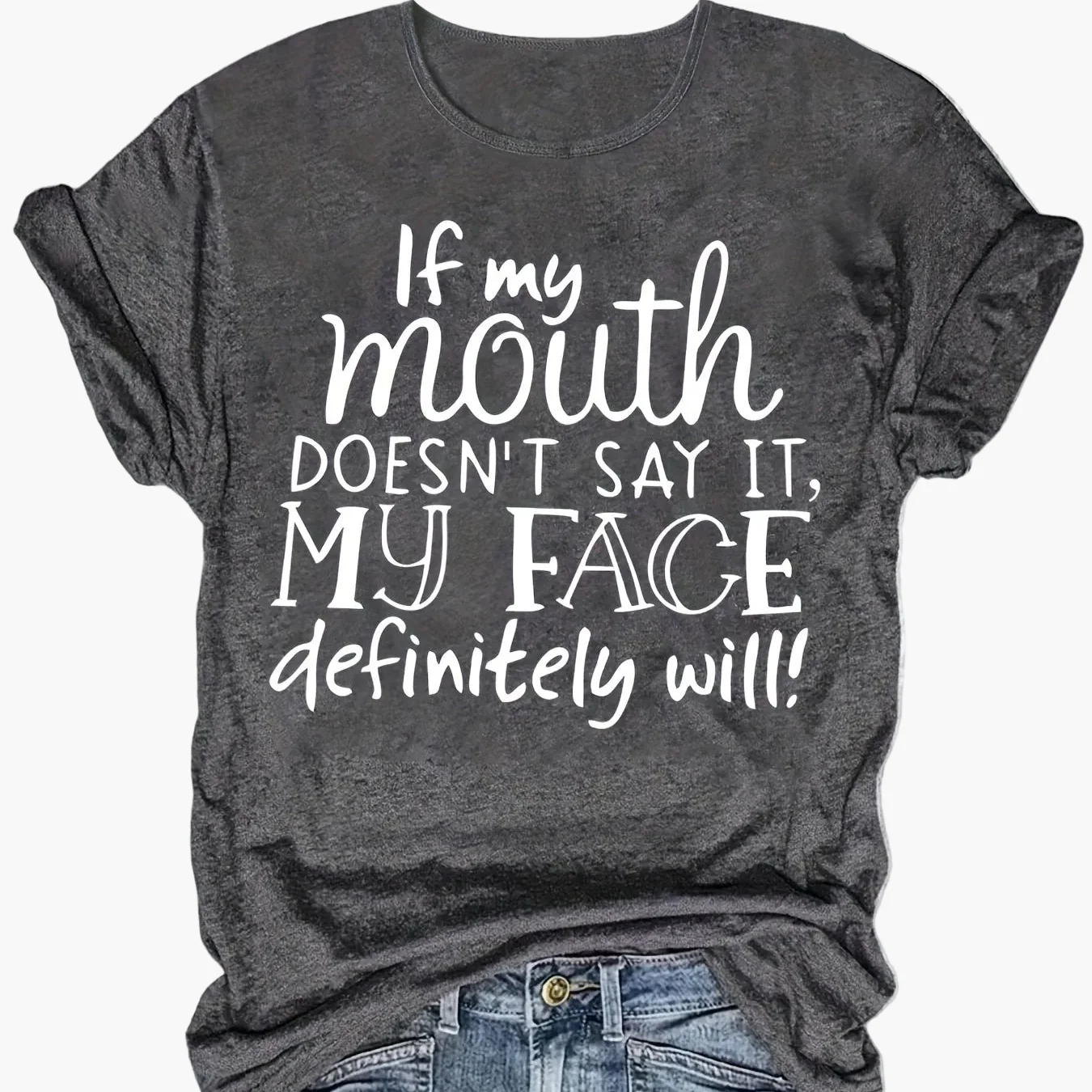Damen Lustiges Statement T-Shirt mit Spruch – Lockeres Sommer Top für Alltag & Freizeit - Image 13