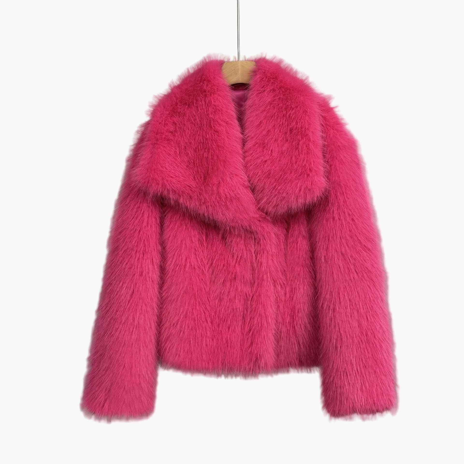 Damen Luxus Kurzfelljacke – Eleganter Streetstyle für den Winter - Image 12