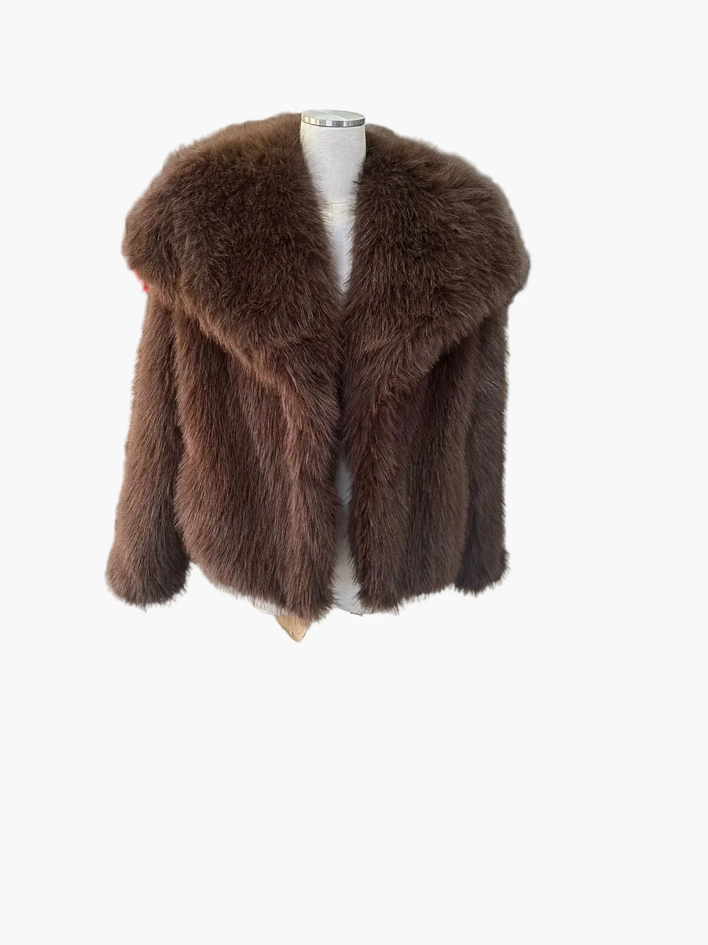 Damen Luxus Kurzfelljacke – Eleganter Streetstyle für den Winter - Image 2
