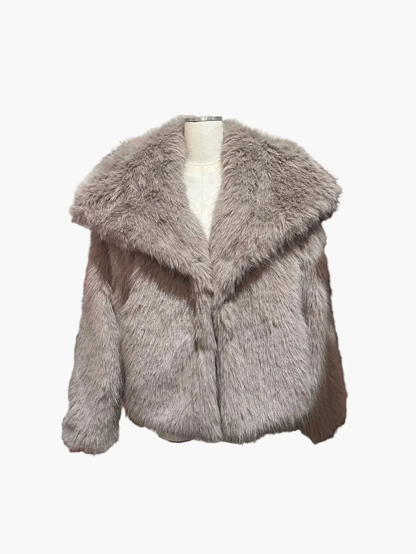 Damen Luxus Kurzfelljacke – Eleganter Streetstyle für den Winter - Image 3
