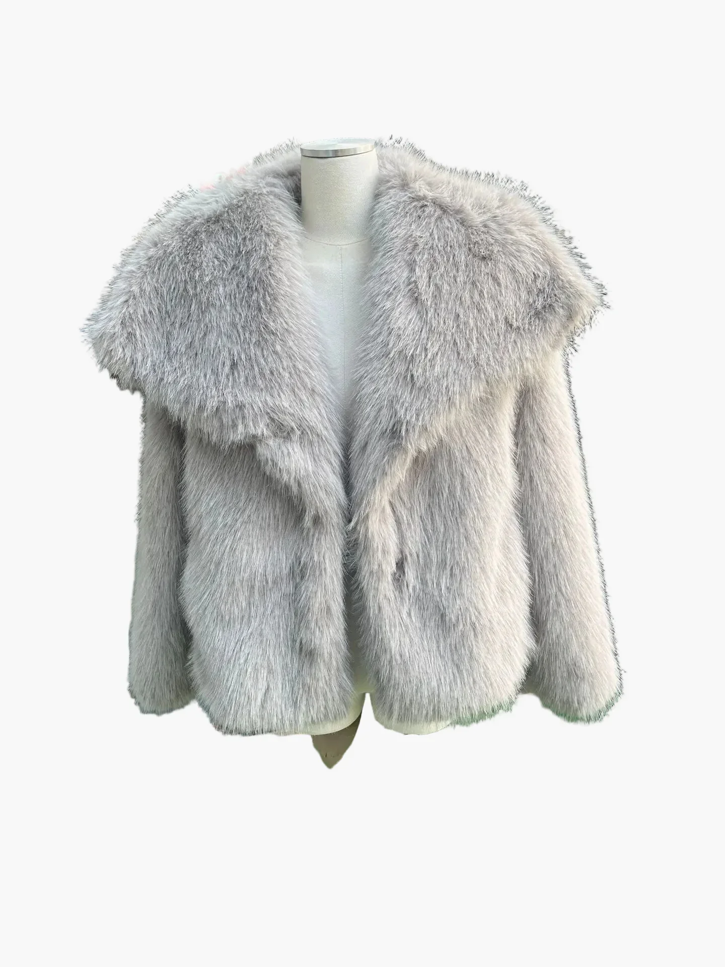 Damen Luxus Kurzfelljacke – Eleganter Streetstyle für den Winter - Image 6