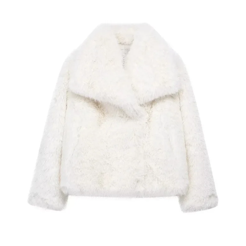 Damen Luxus Kurzfelljacke – Eleganter Streetstyle für den Winter - Image 9
