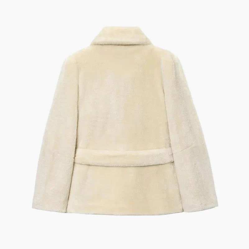 Damen Luxus-Kurzmantel mit Gürtel – Eleganter Alltags- und Anlass-Look - Image 2