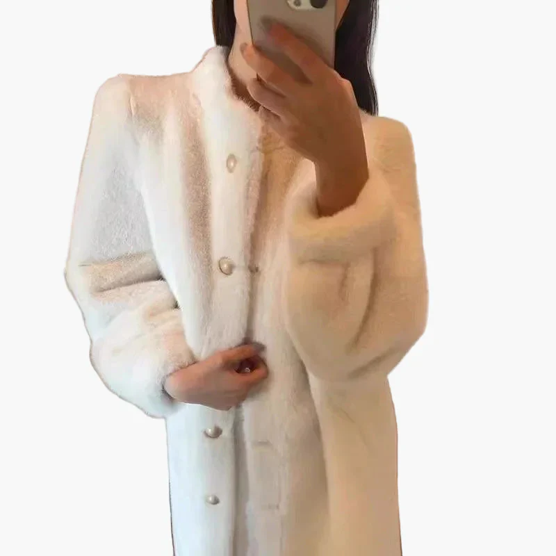 Damen Luxus Vintage Mantel – Eleganter Winter Style für Alltag und besondere Anlässe