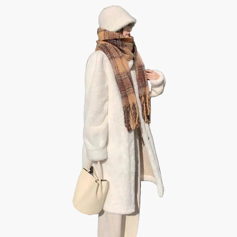 Damen Luxus Vintage Mantel – Eleganter Winter Style für Alltag und besondere Anlässe - Image 5