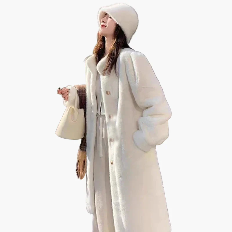 Damen Luxus Vintage Mantel – Eleganter Winter Style für Alltag und besondere Anlässe - Image 6