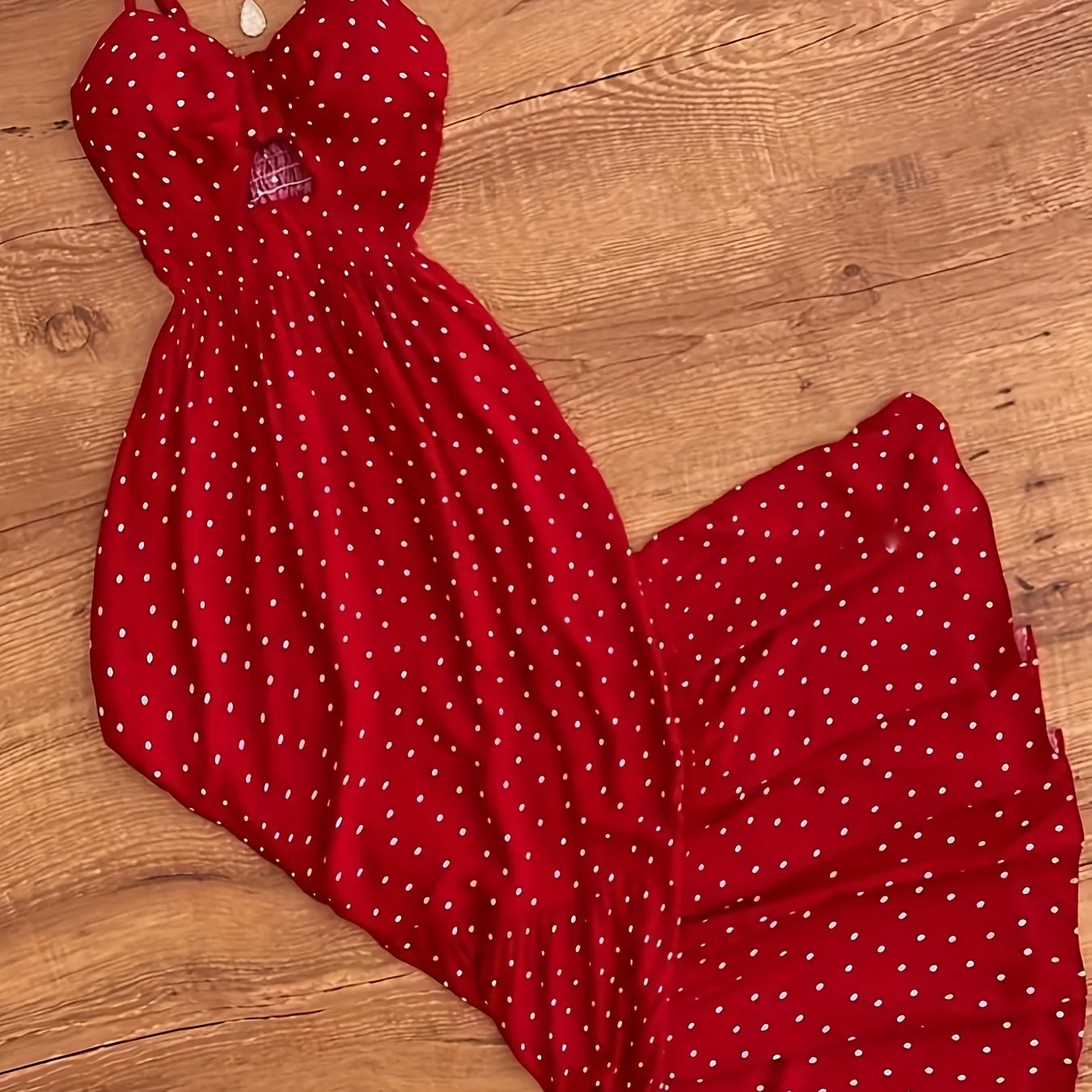 Damen Maxikleid mit Polka Dots und Rüschen – Elegantes Sommerkleid im Vintage-Stil für besondere Anlässe - Image 11