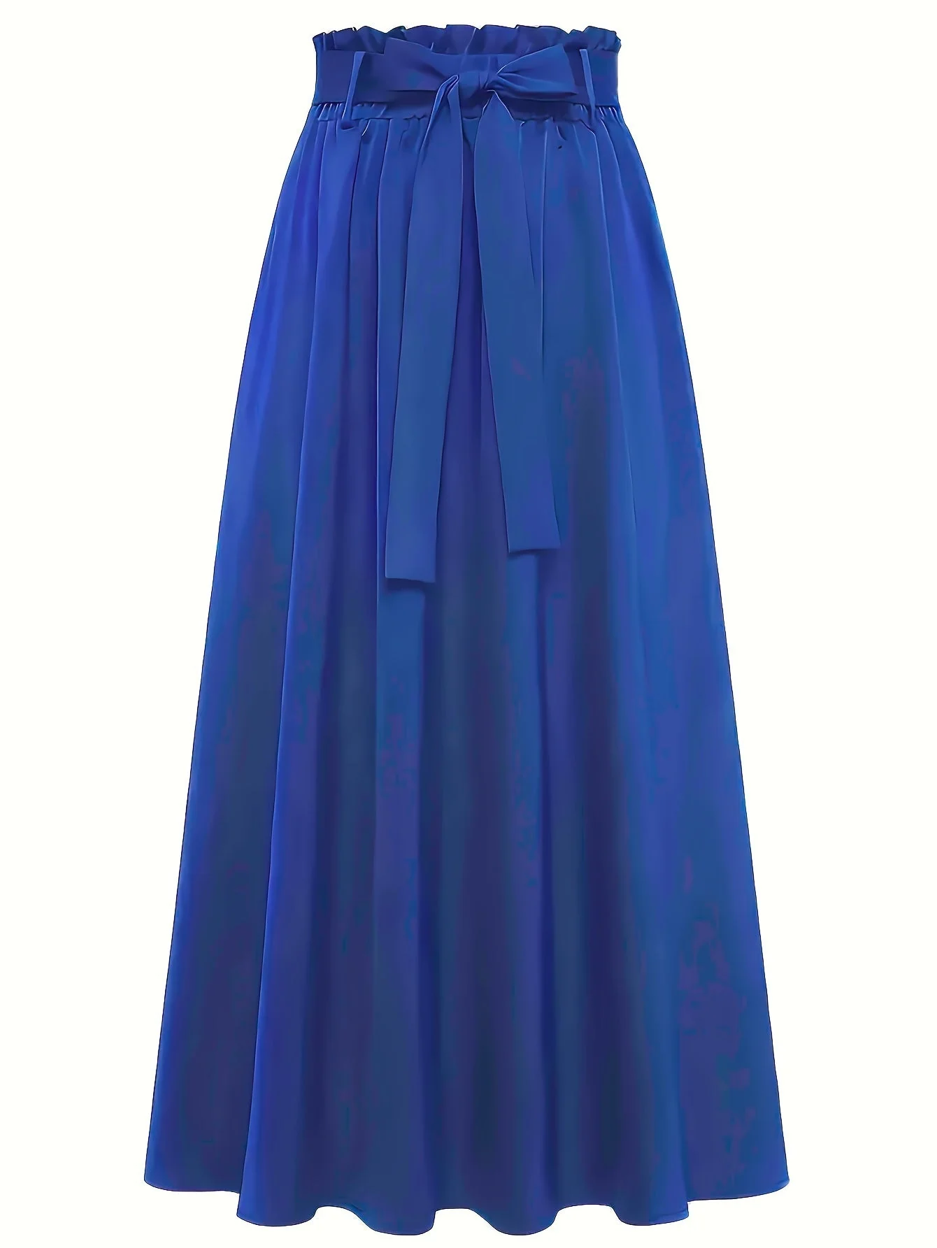 Damen Maxirock mit hohem Bund und Schleife – Eleganter Freizeitrock für Frühling und Sommer - Image 4