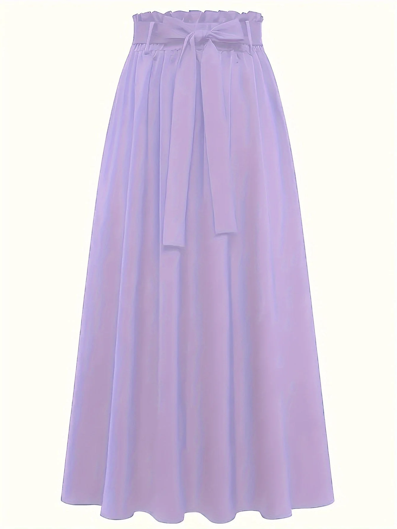 Damen Maxirock mit hohem Bund und Schleife – Eleganter Freizeitrock für Frühling und Sommer - Image 5