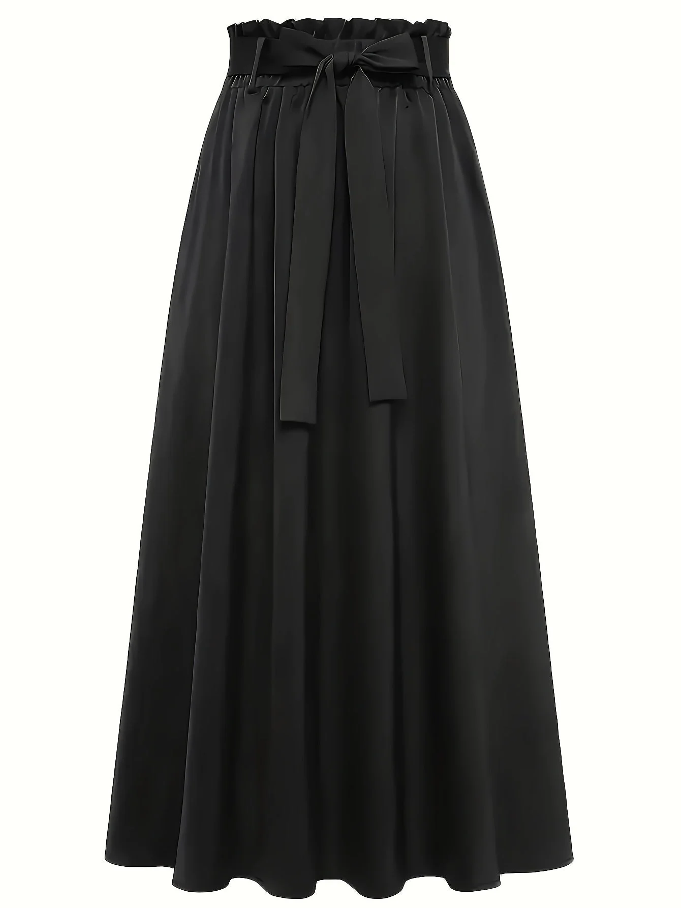 Damen Maxirock mit hohem Bund und Schleife – Eleganter Freizeitrock für Frühling und Sommer - Image 6