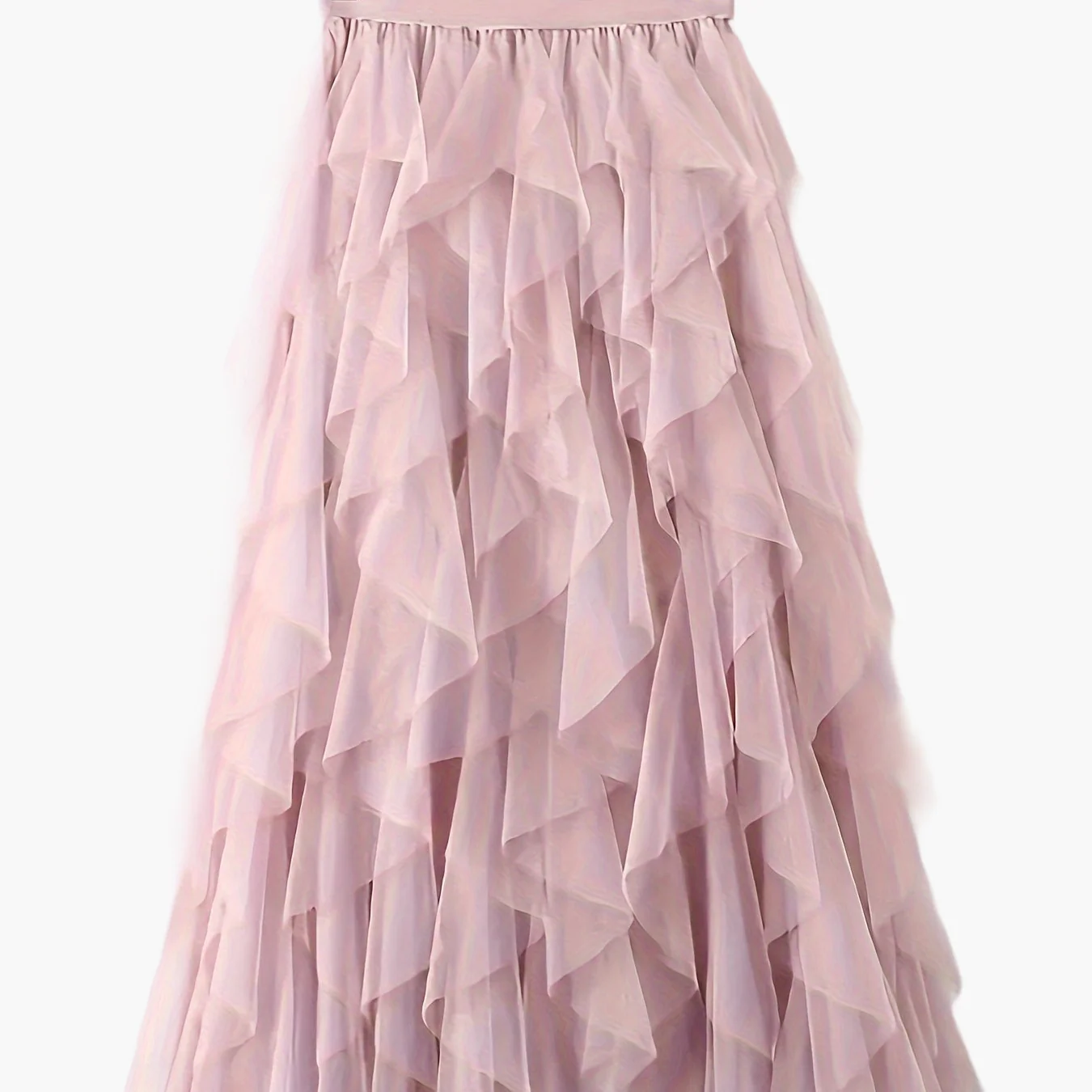 Damen Maxirock mit Rüschenlagen – Eleganter Tüllrock für festliche Anlässe - Image 13