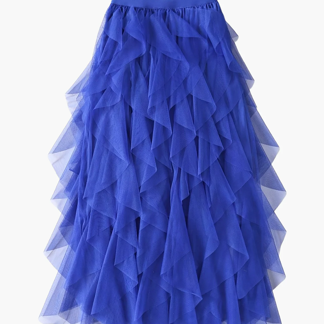 Damen Maxirock mit Rüschenlagen – Eleganter Tüllrock für festliche Anlässe - Image 18