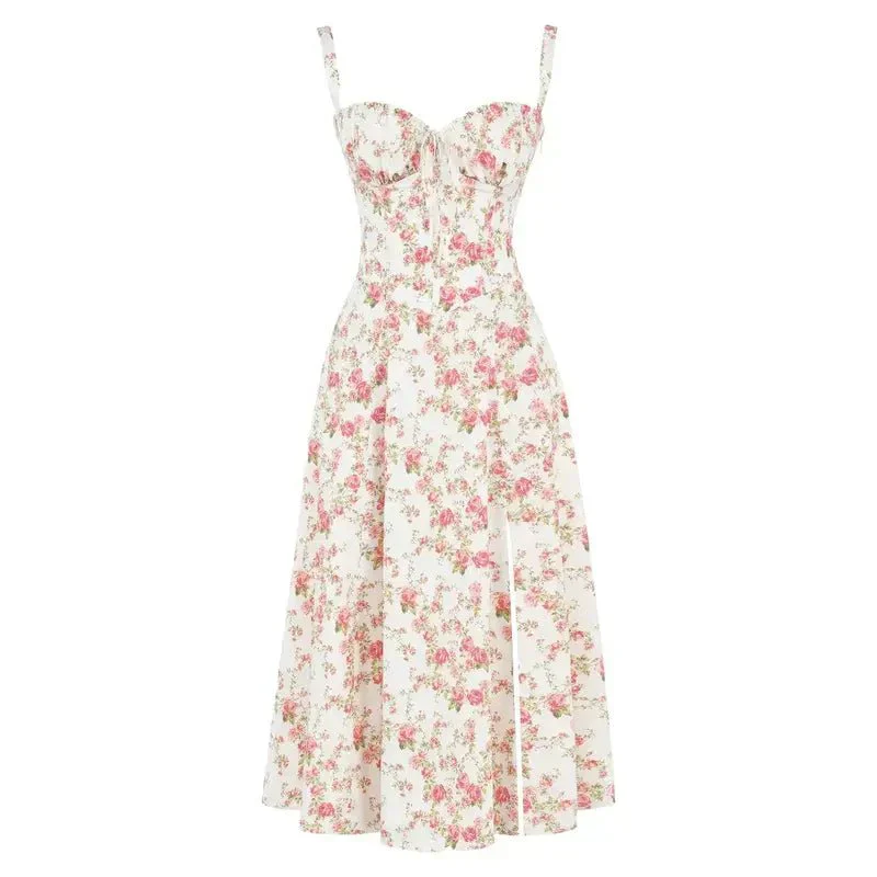 Damen Midikleid Korsettstil Floral – Feminines Sommerkleid für besondere Anlässe - Image 19