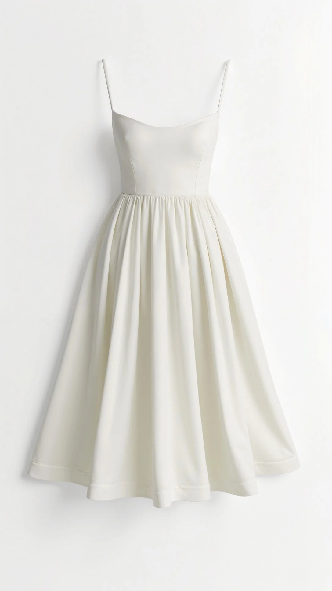 Damen Midikleid mit Spaghettiträgern – Elegantes Sommerkleid für Alltag, Party & Hochzeit - Image 3