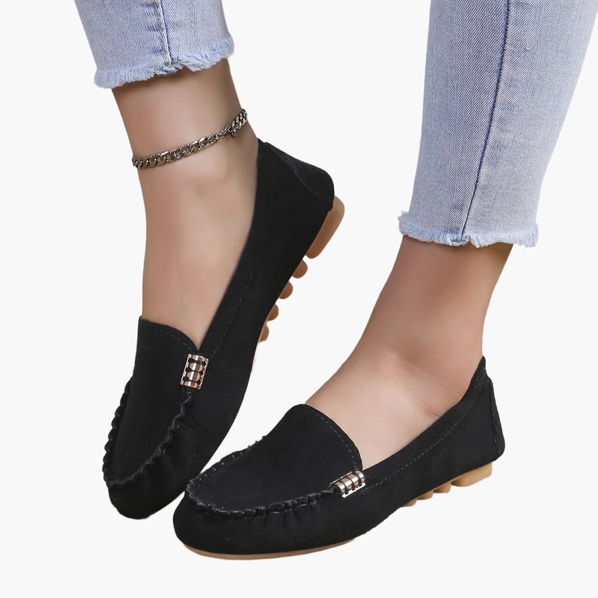 Damen Mokassin-Slipper für Alltag und Freizeit – Bequeme Loafer im modernen Stil - Image 16