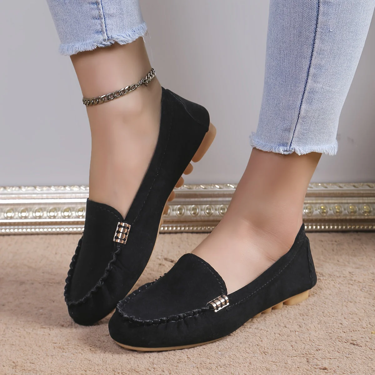 Damen Mokassin-Slipper für Alltag und Freizeit – Bequeme Loafer im modernen Stil - Image 6