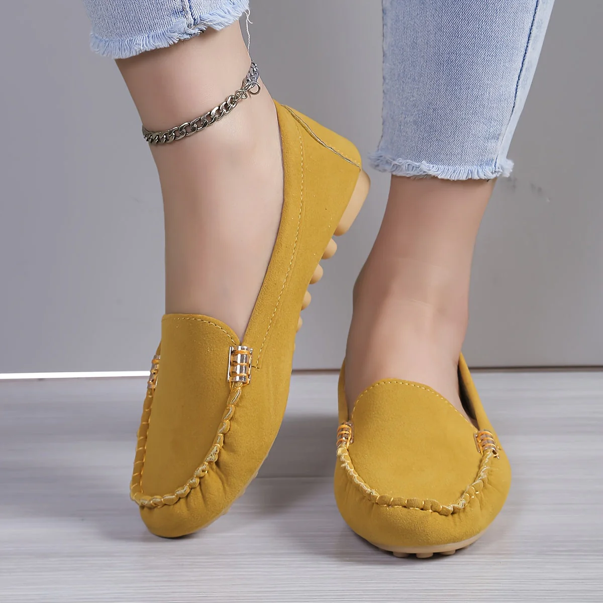 Damen Mokassin-Slipper für Alltag und Freizeit – Bequeme Loafer im modernen Stil - Image 8