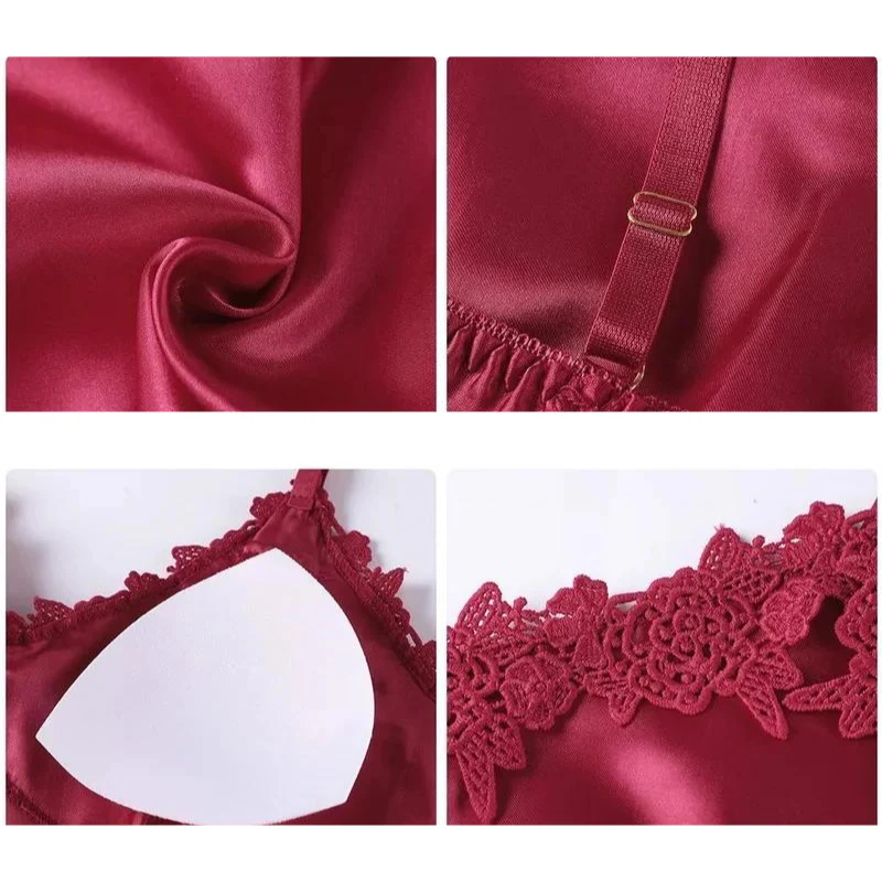 Damen Nachtwäsche Set 5-teilig – Elegantes Pyjama- und Homewear-Set für stilvolle Abende - Image 2