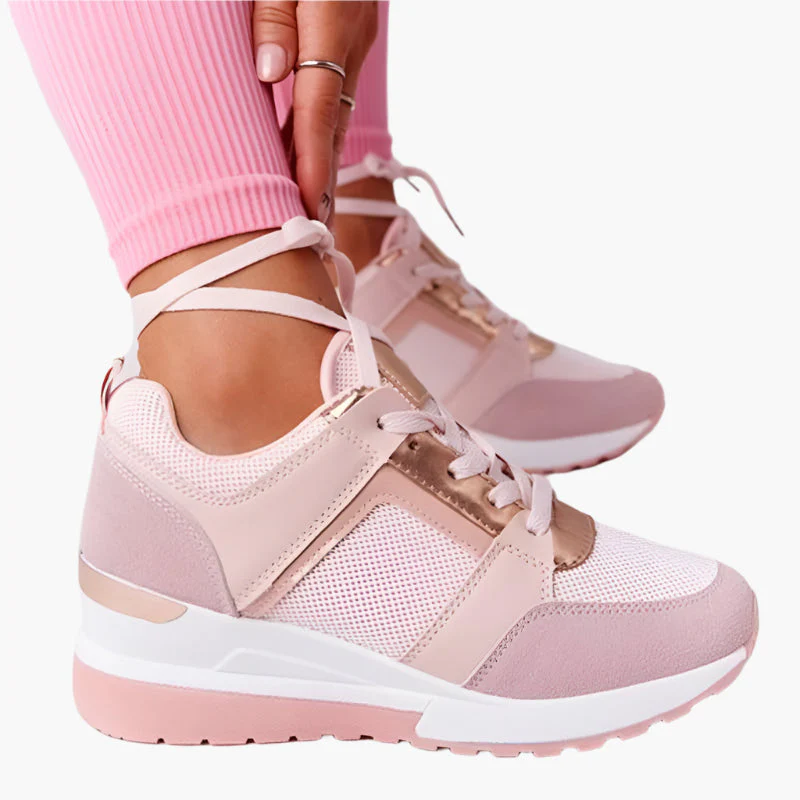 Damen Orthopädische Sneaker mit Keilabsatz – Bequeme Freizeitschuhe für Alltag und Spaziergänge - Image 3