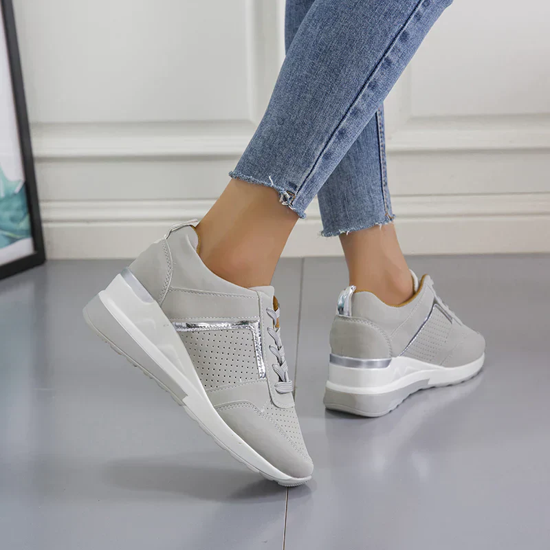 Damen Orthopädische Sneaker mit Keilabsatz – Bequeme Freizeitschuhe für Alltag und Spaziergänge - Image 7