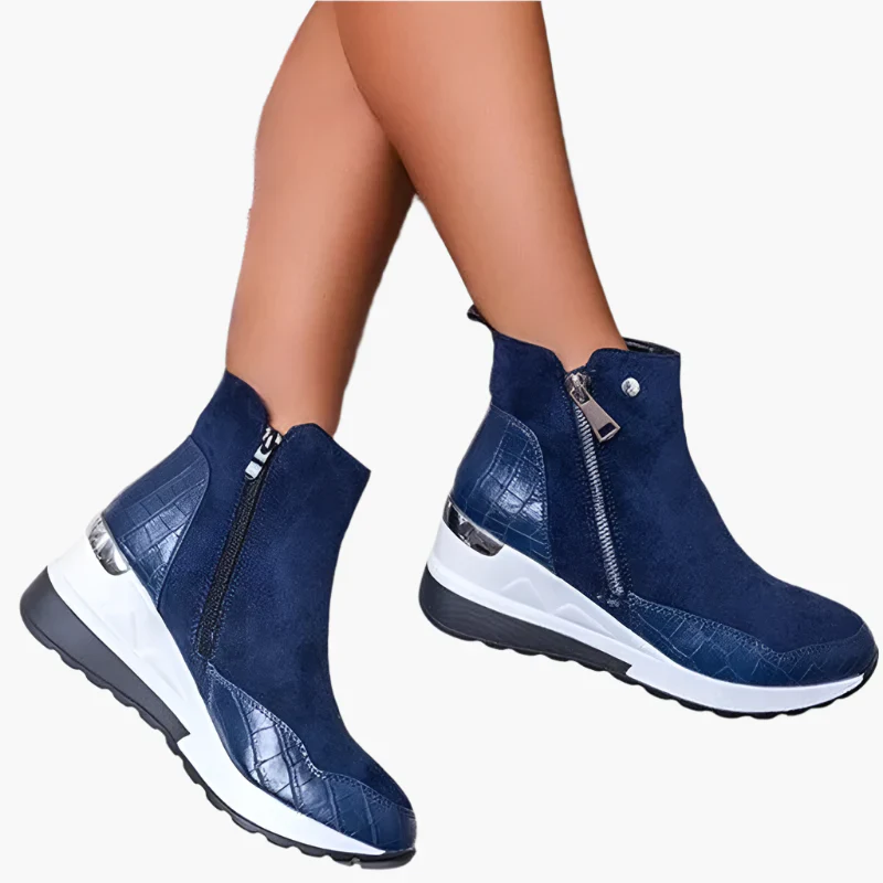 Damen Orthopädische Winterstiefeletten mit Keilsohle – Komfort und Stil für den Alltag - Image 3
