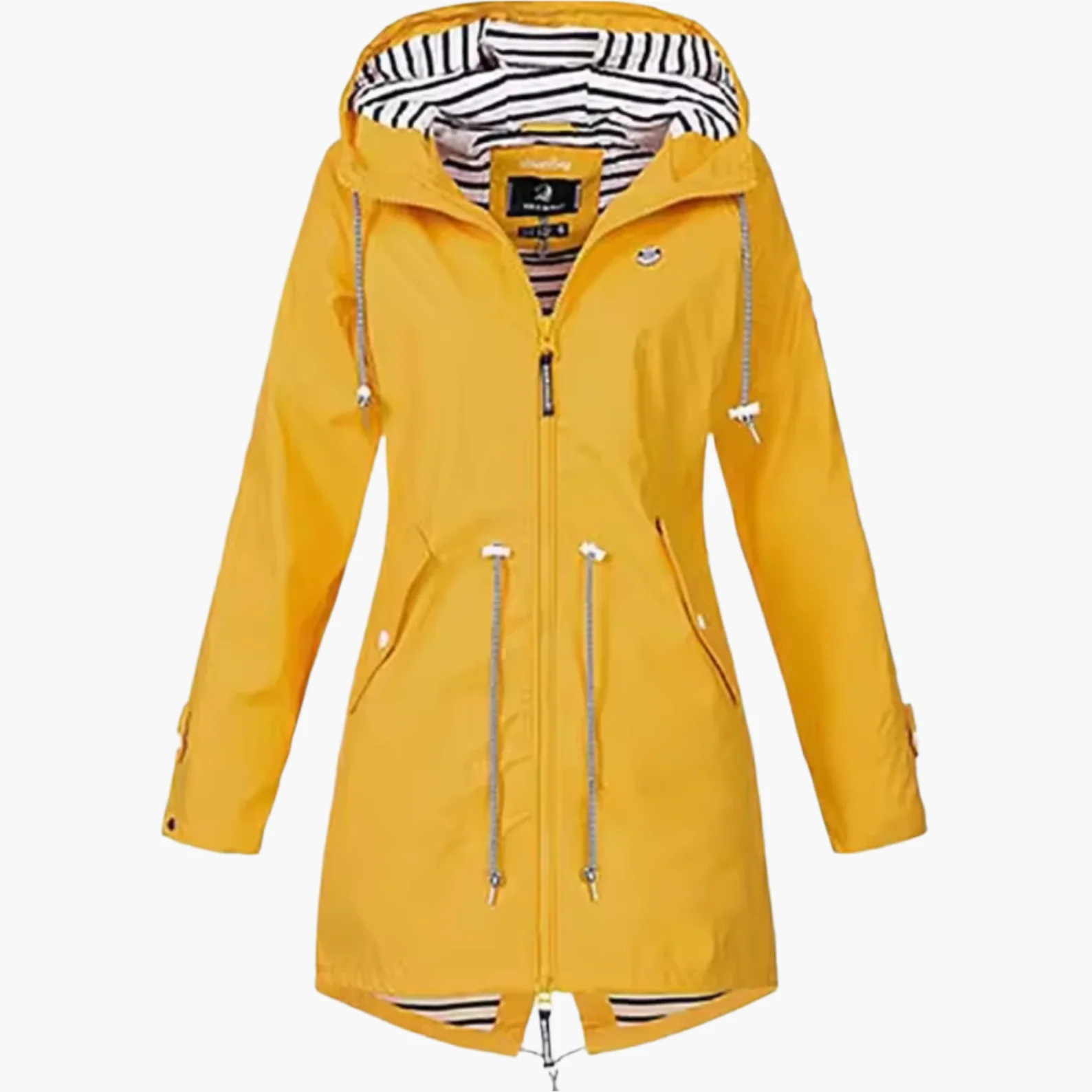 Damen Outdoor Regenjacke mit Kapuze – Wasserdichte Windjacke für Freizeit, Wandern & Alltag - Image 4