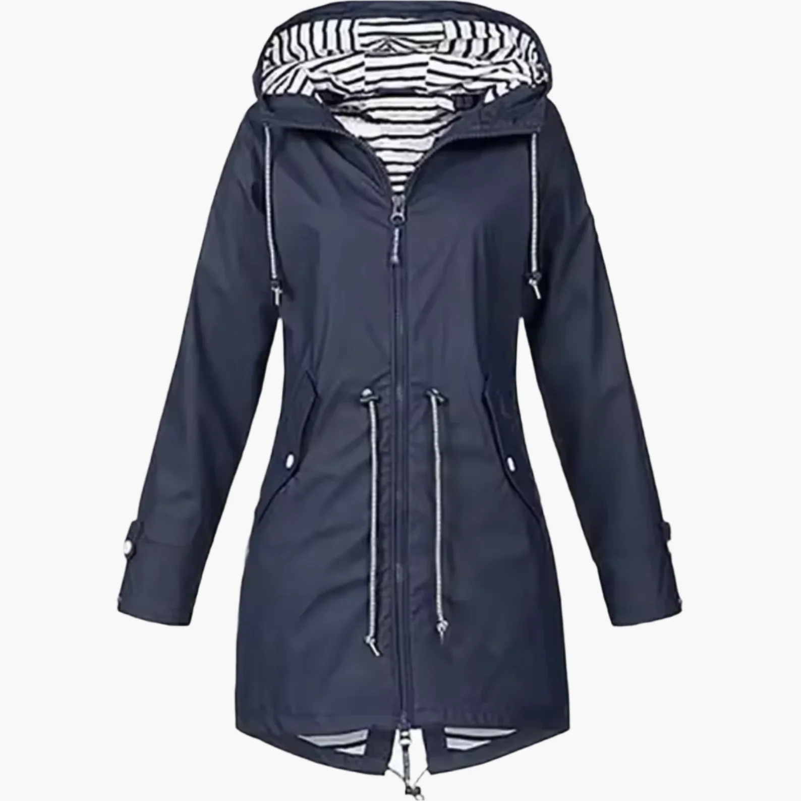 Damen Outdoor Regenjacke mit Kapuze – Wasserdichte Windjacke für Freizeit, Wandern & Alltag - Image 5