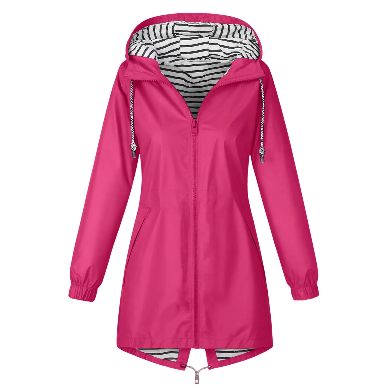 Damen Outdoor Regenjacke mit Kapuze – Wasserdichte Windjacke für Freizeit, Wandern & Alltag - Image 7