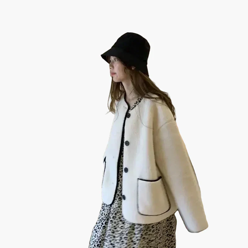 Damen Oversize Freizeitjacke im Streetstyle-Look – Lässige Übergangsjacke mit Knöpfen und Taschen - Image 3