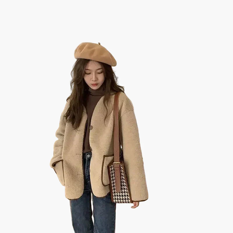 Damen Oversize Freizeitjacke im Streetstyle-Look – Lässige Übergangsjacke mit Knöpfen und Taschen - Image 4