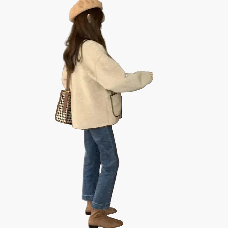 Damen Oversize Freizeitjacke im Streetstyle-Look – Lässige Übergangsjacke mit Knöpfen und Taschen - Image 5