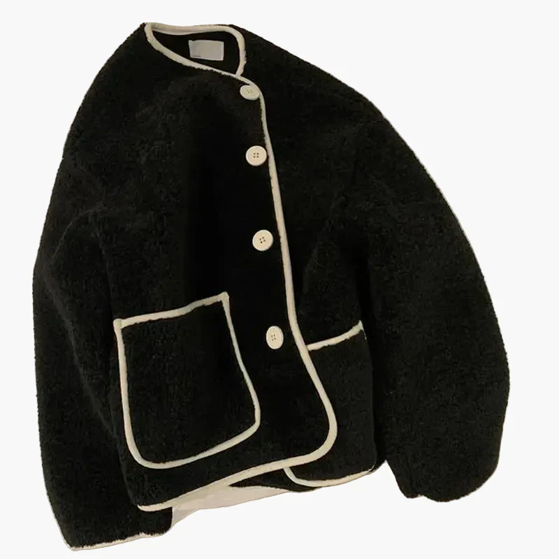 Damen Oversize Freizeitjacke im Streetstyle-Look – Lässige Übergangsjacke mit Knöpfen und Taschen - Image 6