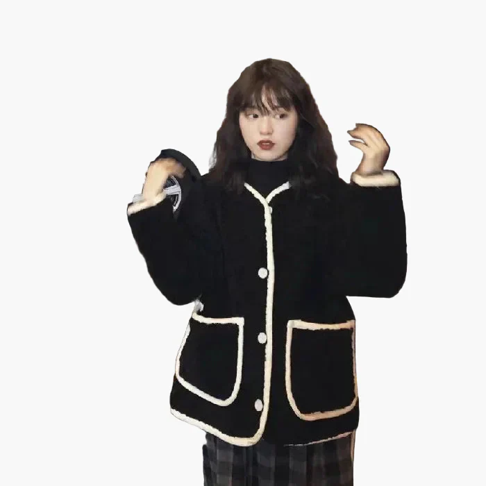 Damen Oversize Freizeitjacke im Streetstyle-Look – Lässige Übergangsjacke mit Knöpfen und Taschen - Image 8