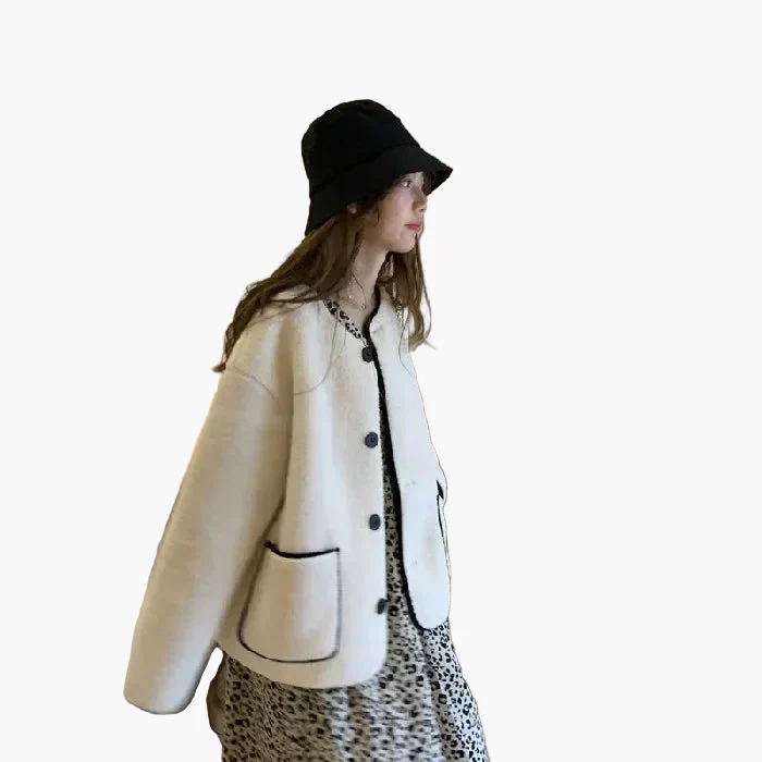 Damen Oversize Freizeitjacke im Streetstyle-Look – Lässige Übergangsjacke mit Knöpfen und Taschen - Image 9