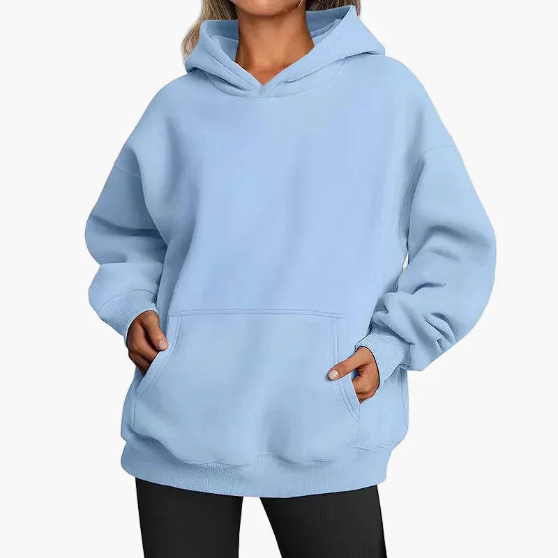 Damen Oversize Hoodie Kapuzenpullover Freizeit Streetwear - Image 3