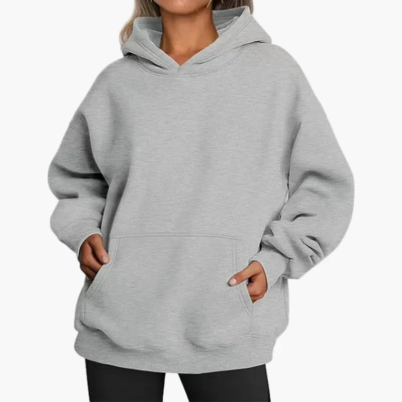 Damen Oversize Hoodie Kapuzenpullover Freizeit Streetwear - Image 5