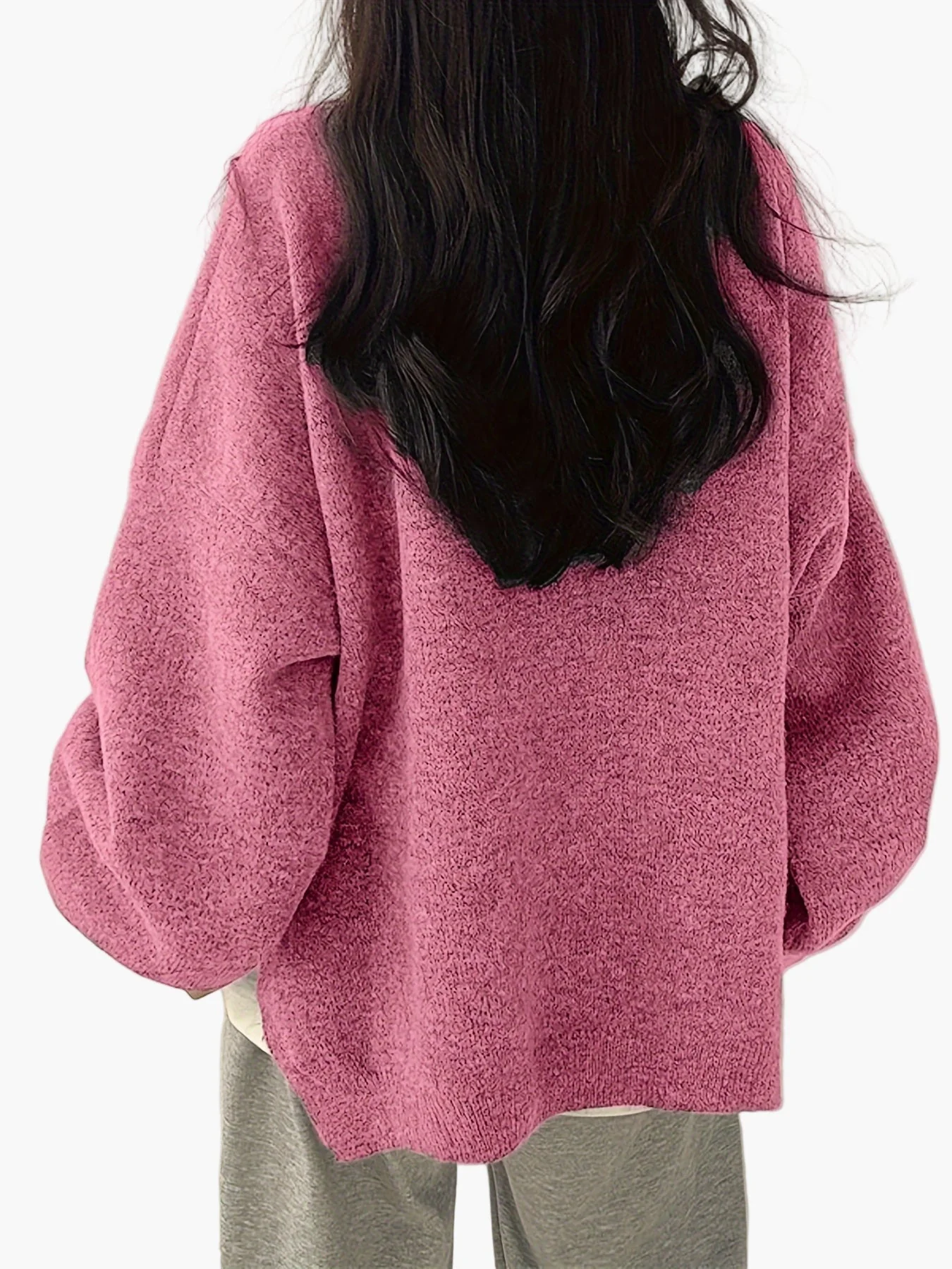Damen Oversize Pullover Lässig Komfortable Freizeitmode - Image 10