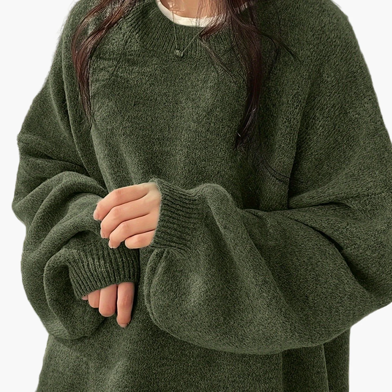 Damen Oversize Pullover Lässig Komfortable Freizeitmode - Image 12