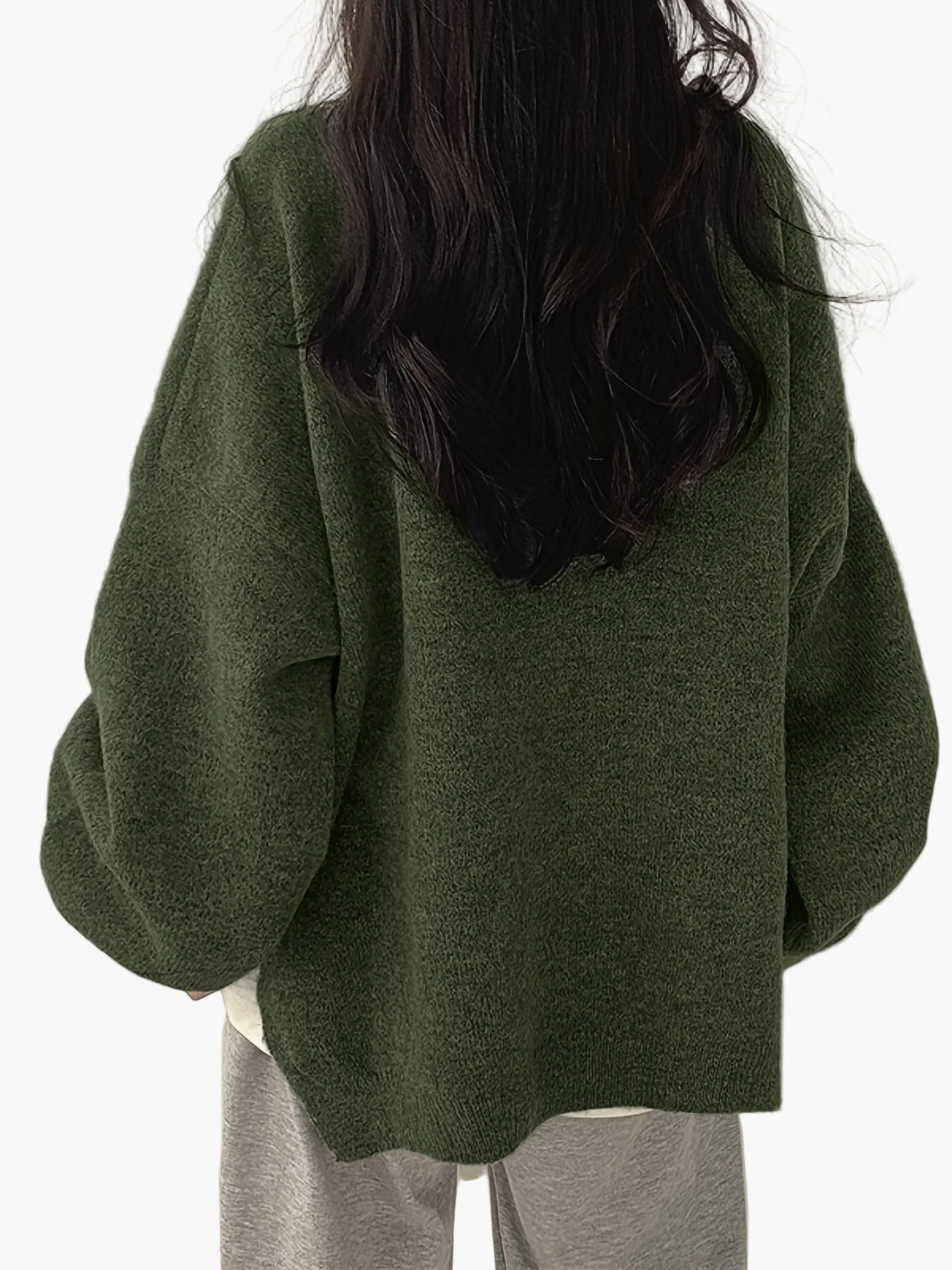 Damen Oversize Pullover Lässig Komfortable Freizeitmode - Image 8