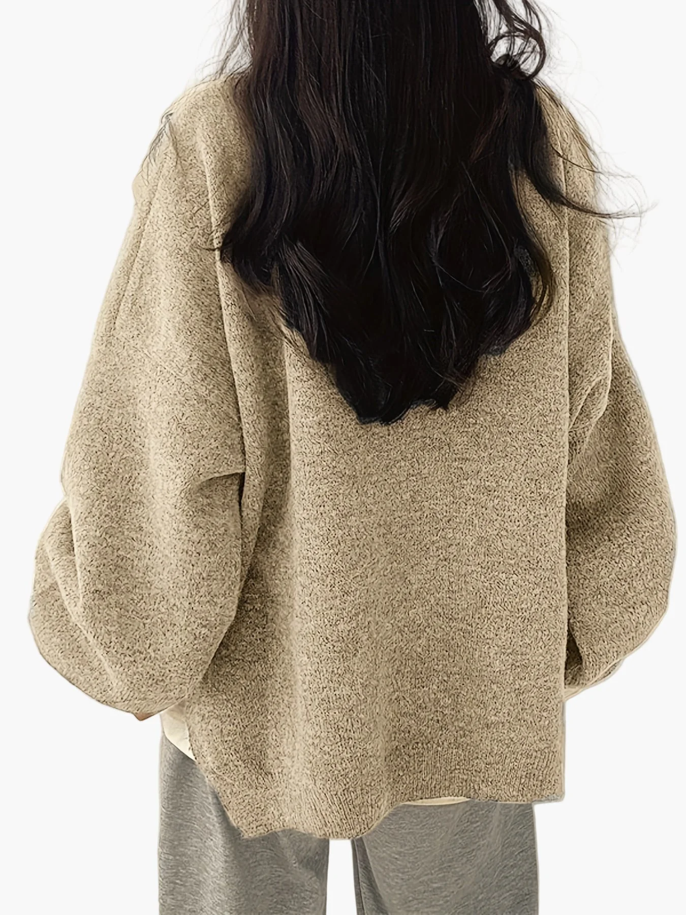 Damen Oversize Pullover Lässig Komfortable Freizeitmode - Image 9